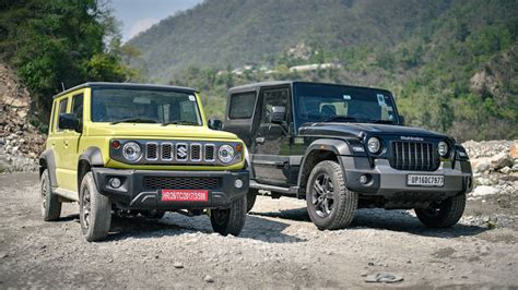 Price Comparison Maruti Suzuki Jimny Vs Mahindra Thar Overdrive