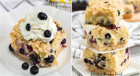 Lemon Blueberry Cream Bars Marias Mixing Bowl