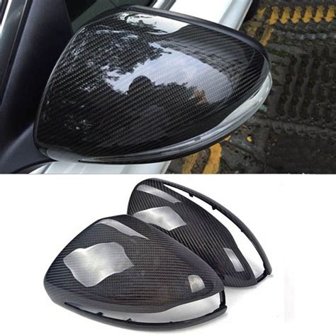 New Carbon Fiber Car Side Door View Mirrors Replacment Cover For Benz S Class W222 Benz S