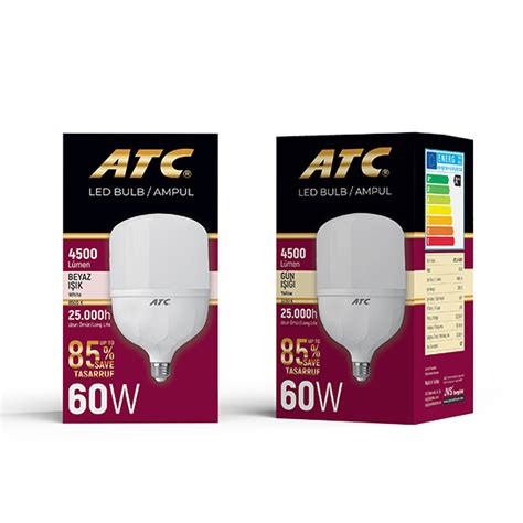 Atc Led Bulb 60w Ampul Atc Pilleri