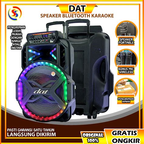 Jual Speaker Portable Speaker Bluetooth Speaker Karaoke 18 Inch DAT DT