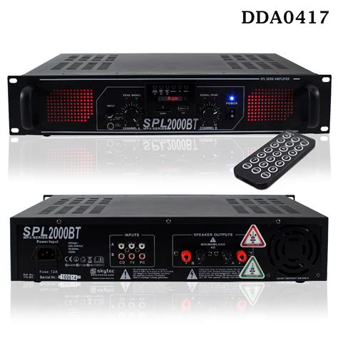 CHOICE SKYTEC SPL Series Pro Amplifier DJ Disco PA MP3 Bluetooth