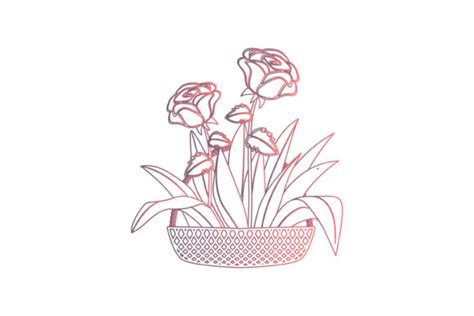 Spring Flower Basket 16 Gradien Icon Graphic By Raysaozora · Creative