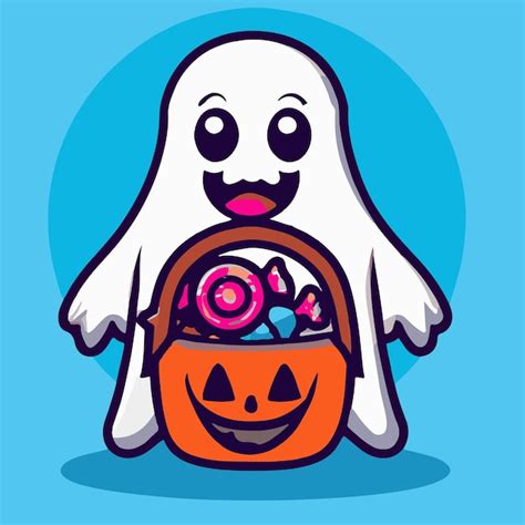 Lindo Fantasma De Halloween Ilustraci N Fantasma De Halloween Foto