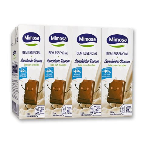 Multipromos Leite Chocolate Uht Mimosa Bem Essencial