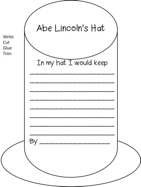 Abraham Lincoln Kindergarten Worksheets