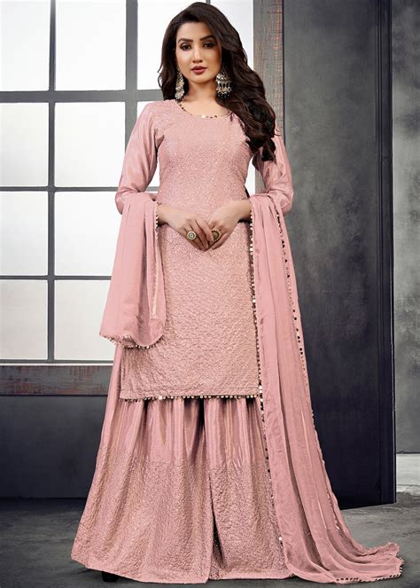 Baby Pink Colour Sharara Suit Ubicaciondepersonas Cdmx Gob Mx