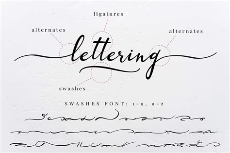 Lazy Daisy - font with swashes By ArtiTeki | TheHungryJPEG