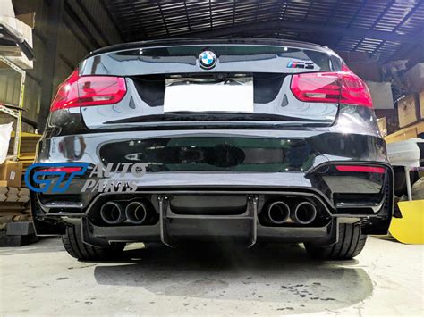 Psm Style 4 Pcs Carbon Fiber Rear Bumper Diffuser For 14 19 2019 Bmw M3