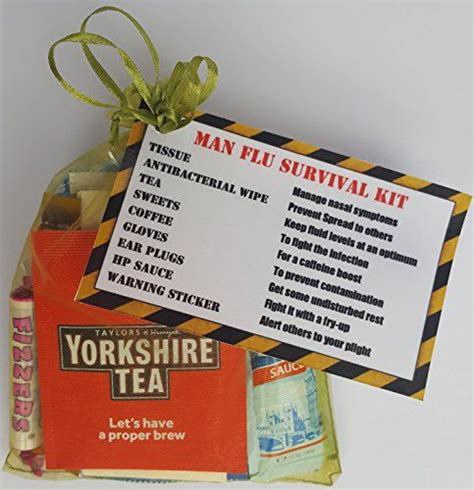 Man Flu Survival Kit Cheer Them Up With A Fun And Novel G Uk Dp