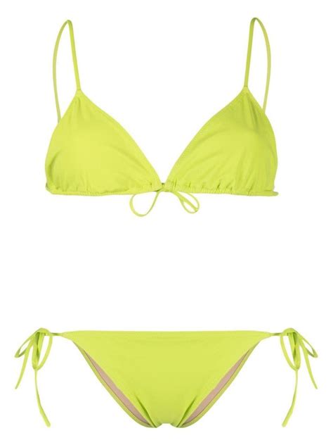 Buy Lido Venti Triangle Bikini Yellow At Off Editorialist