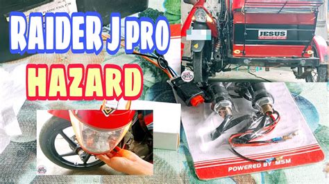 PAANO LAGYAN NG HAZARD ANG RAIDER J Pro Hazard Switch Flasher Relay