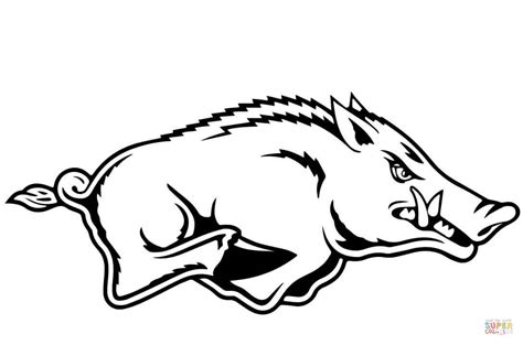 Free Razorback Outline Cliparts Download Free Razorback Outline