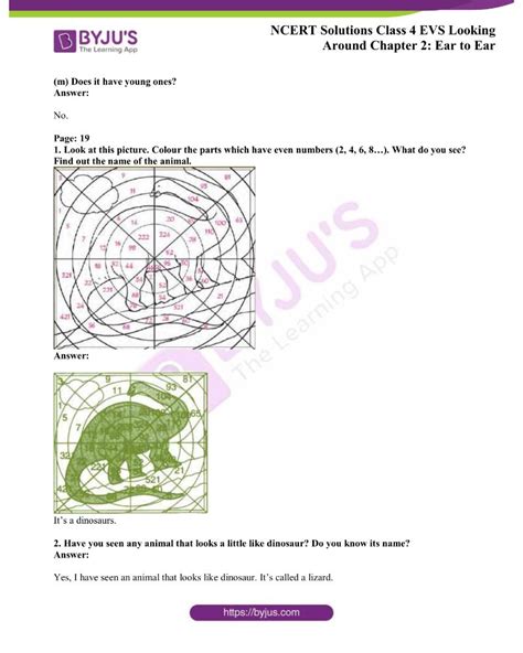 Ncert Solutions Class 4 Evs Chapter 2 Ear To Ear Get Free Pdfs