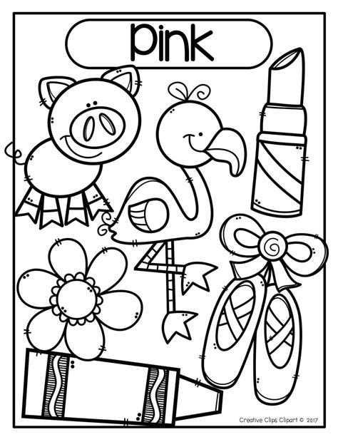 Color Pink Coloring Pages Coloring Pages