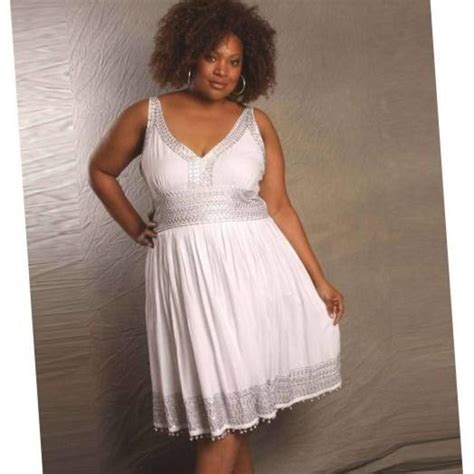 White Plus Size Summer Dresses Pluslook Eu Collection