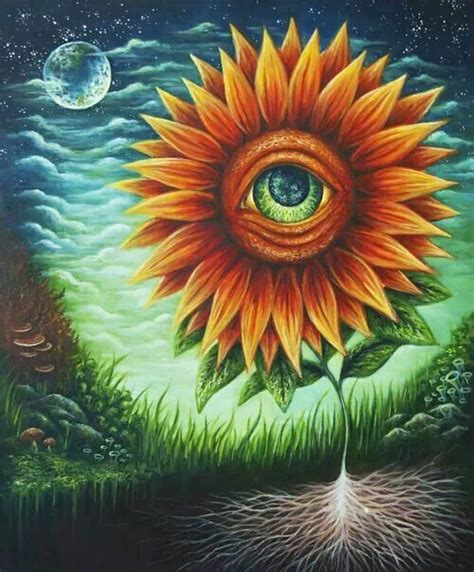 Love This Art Flowers Witchy Sunflower Art Sunflower Painting