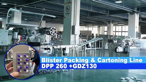 Capsule Packing Cartoning Line Dpp Automatic Blister Packing