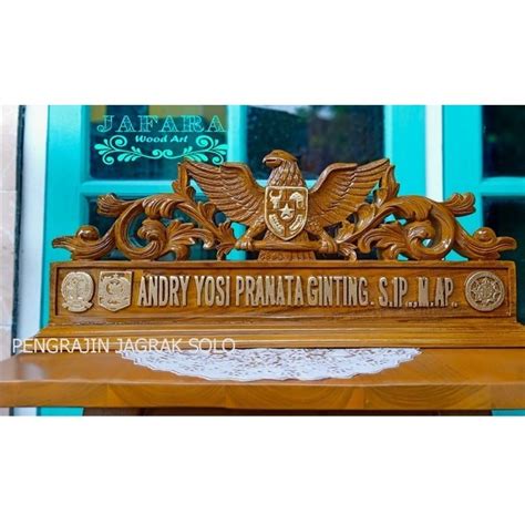 Jual Papan Nama Jabatan Papan Nama Meja Ukir Bisa Request Sesuai