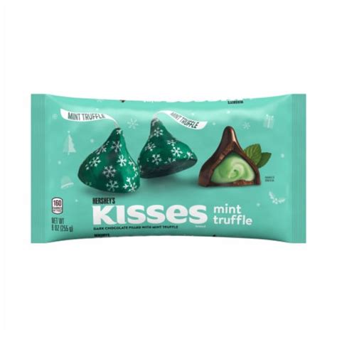 Hersheys Kisses Mint Truffle Flavored Christmas Candy Bag 9 Oz Frys Food Stores