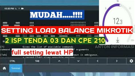 Load Balance Termudah Secara Dhcp Load Balance Isp Youtube