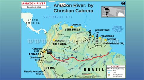 Amazon River Location On World Map