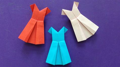 How To Make A Paper Dress Easy Origami Dresseses For Beginners Making