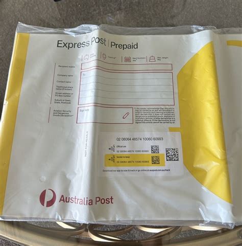 Small Australia Post Prepaid Satchels Express X Pcs New Send Up To