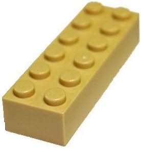 Amazon LEGO Parts And Pieces Tan Brick Yellow 2x6 Brick X100