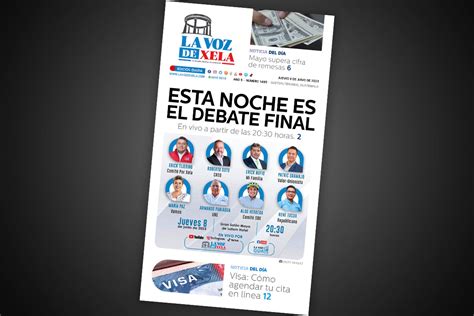 Lee El Diario Digital Del Jueves De Junio La Voz De Xela