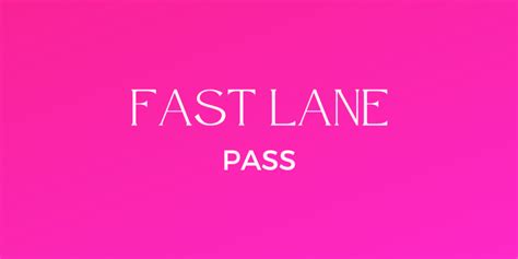 Fast lane Pass - drevakoppenstein | elopage