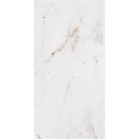 Barnaby White Marble Effect Large Polished Wall Floor Tile Tile