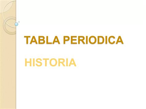 Tabla Periodica Ppt Descarga Gratuita