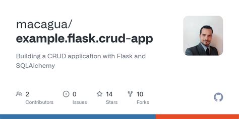 Github Macagua Example Flask Crud App Building A Crud Application