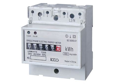 Lem011 Series Din Rail Single Phase Electronic Energy Meterelectric Meter Manufacturer Logos