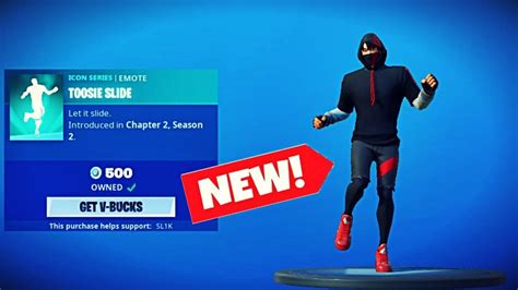 New Toosie Slide Emote Drakes Emote New Fortnite Item Shop Youtube