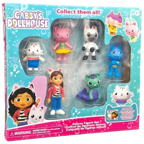 KOCI DOMEK GABI ZESTAW 6 FIGUREK GABBY S DOLLHOUSE FIGURKI KOTKI Z