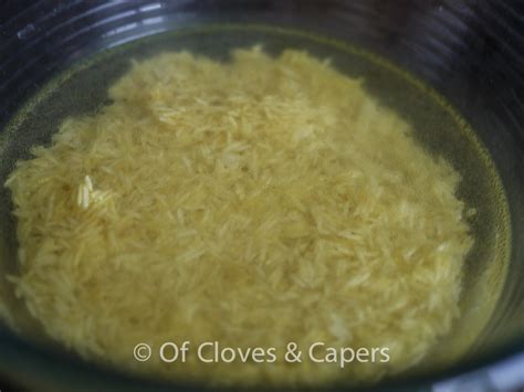 Really Simple Microwave Yellow Rice Pulao Pilaf Of Cloves And Capers