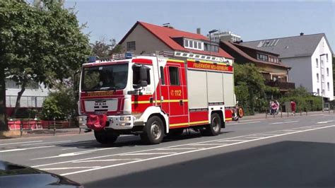 Einsatzfahrt HLF 20 16 Der Feuerwehr Neu Isenburg Und Den