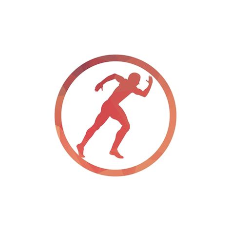 Running and marathon logo vector design running man vector símbolo