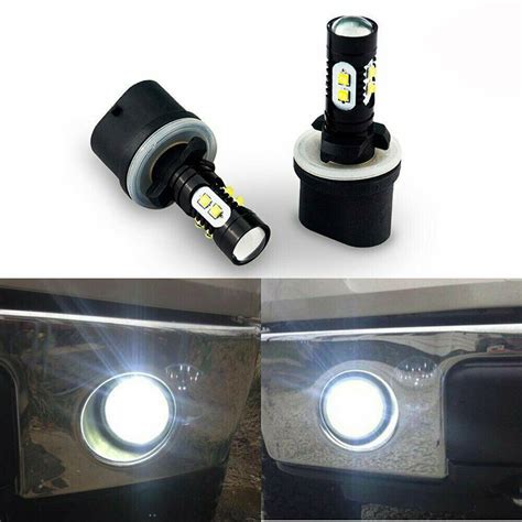 Pc Led Fog Light Bulbs Drl K Xenon White High Power Xbd