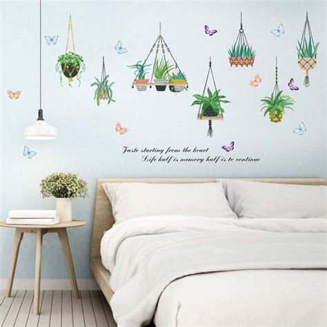 Jual Meth Sk Much Hanging Pots X Pot Gantung Lucu Wallsticker