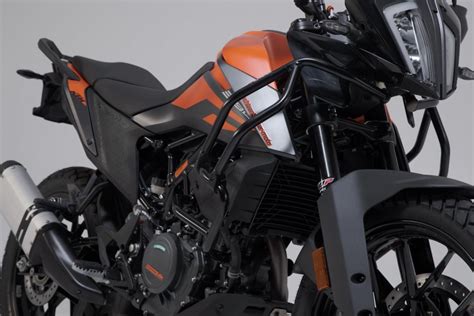 Defensas Superiores SW Motech En Negro Para Defensas Originales De KTM