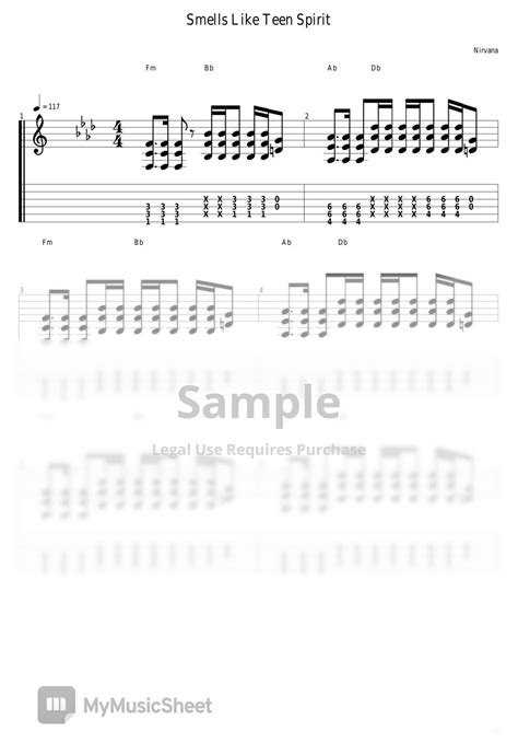 Smells Like Teen Spirit Guitar Chords