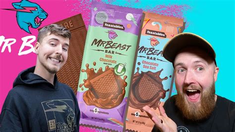 MR BEAST MILK CHOCOLATE CHOCOLATE SEA SALT Bar Review Feastables