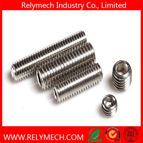 Hex Socket Head Set Screw With Cup Point In Stainless Steel 304 China