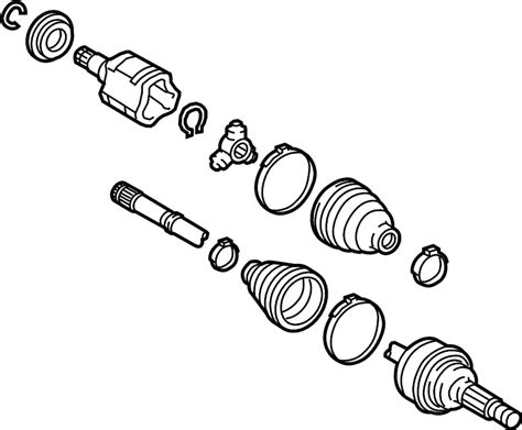 Toyota Highlander Cv Axle Assembly Rear E Toyota Parts