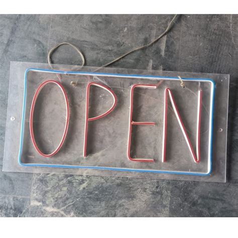 LED Rectangle 5mm Acrylic Glow Sign Board For Advertisement At Rs 800