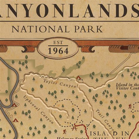 Canyonlands National Park Map – hikeanddraw