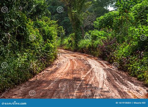 Cambodian Mud Road Stock Photo Image Of Beaten Jungle 161918684